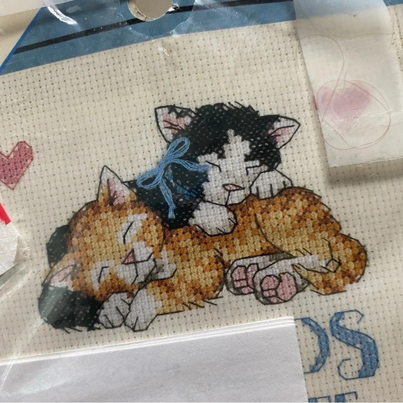 DIMENSION Banners for a cozy home cat design Sz 8" by 13" set - Picture 3 of 3